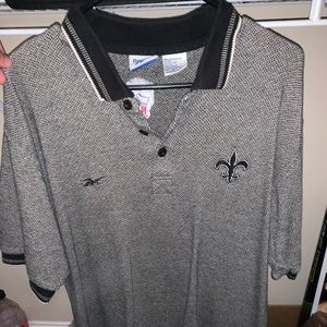 Large vintage saints collard shirt